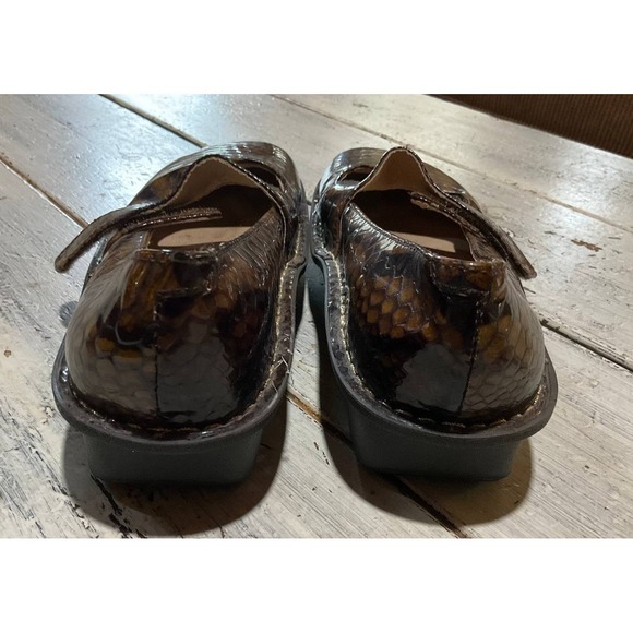 Alegria Felice Mary Jane Shoes Womens 6-6.5 Snake Patent Leather FEL-713-151 - Picture 7 of 10